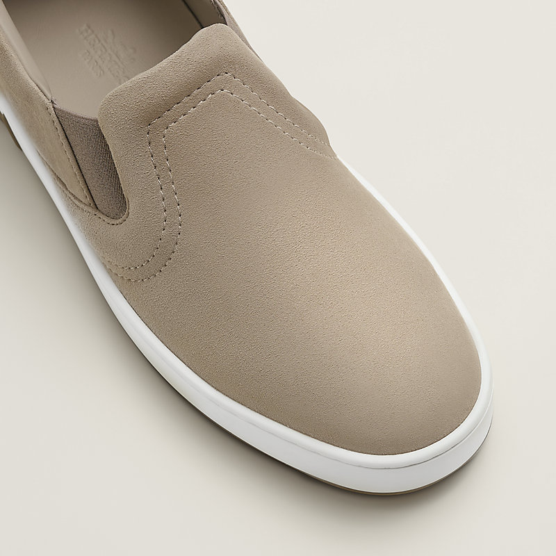 Tênis slip-on Lucky - Bege | Hermès Brasil